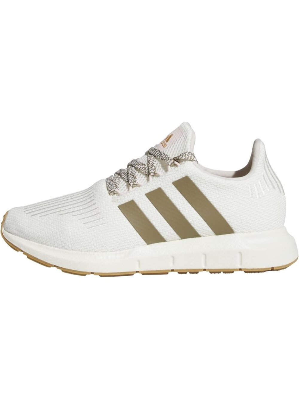 Adidas Women's Off White Khaki Swift Run 1.0 Trail Runners Casual Shoes
